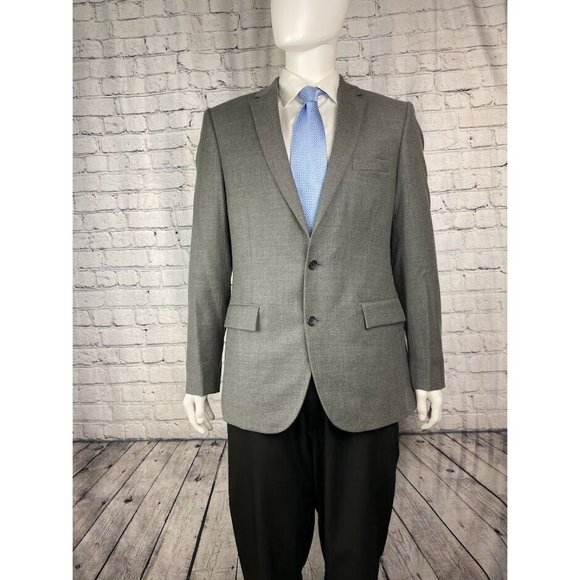 J. Crew Grey/Gray Suit Coat sz 42 L Jacket